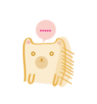 Block bear＆Orange rabbit（個別スタンプ：23）