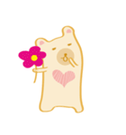 Block bear＆Orange rabbit（個別スタンプ：26）