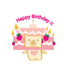 Block bear＆Orange rabbit（個別スタンプ：30）