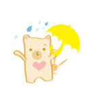 Block bear＆Orange rabbit（個別スタンプ：32）