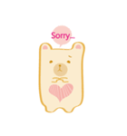Block bear＆Orange rabbit（個別スタンプ：33）