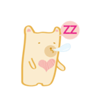 Block bear＆Orange rabbit（個別スタンプ：34）