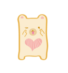 Block bear＆Orange rabbit（個別スタンプ：37）