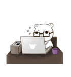 Mattress Bear (cute face)（個別スタンプ：22）