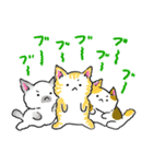 三色ねこ（個別スタンプ：4）