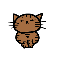 [LINEスタンプ] カギシッポのネコ ”キン”