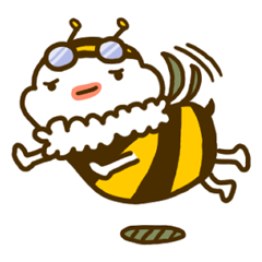 [LINEスタンプ] ミツバチのはちまるの画像（メイン）