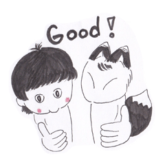[LINEスタンプ] Olbee and Fox