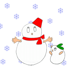 [LINEスタンプ] Snow rabbit and Snowman