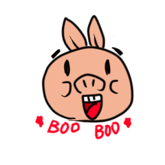 [LINEスタンプ] BOO BOO！