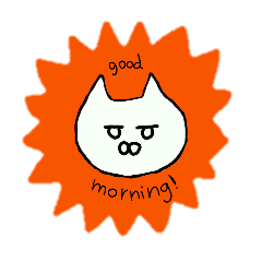[LINEスタンプ] むひょうじょうネコ