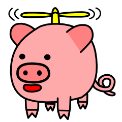 [LINEスタンプ] へり子ぶたー