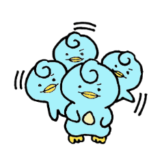 [LINEスタンプ] 巻き髪ペンギンのクリ太