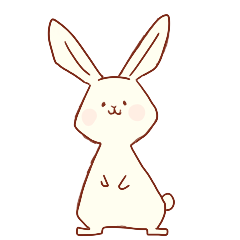 [LINEスタンプ] カラフルなウサギのスタンプ