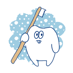 [LINEスタンプ] 奥歯のおくばくん