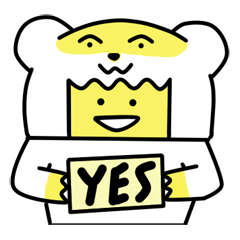 [LINEスタンプ] Min-jun : Polar bear mascot