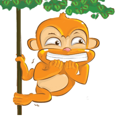 [LINEスタンプ] Cute Monkeyの画像（メイン）