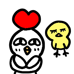 [LINEスタンプ] ぴよことにわとり