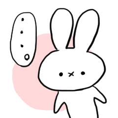 [LINEスタンプ] ゆるっと無言うさぎ