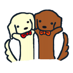 [LINEスタンプ] 二匹のダックス