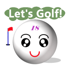 [LINEスタンプ] Mr.Golf ゴルボ18の画像（メイン）