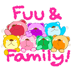 [LINEスタンプ] Fuu Bear ＆ Family