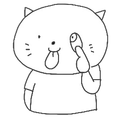 [LINEスタンプ] 近所のねこ