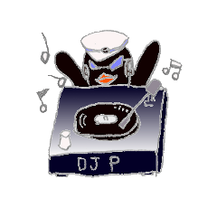 [LINEスタンプ] DJ ペンギン