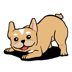 [LINEスタンプ] Somboon Happy French Bulldog (Eng)