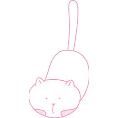 [LINEスタンプ] cat with two hands