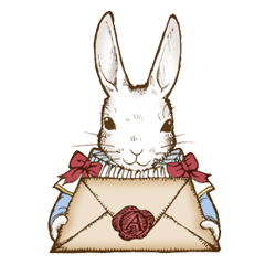 [LINEスタンプ] アリスのウサギ