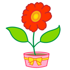 [LINEスタンプ] 気持ちを表現する花。