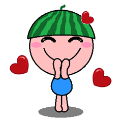 [LINEスタンプ] Watermelon Baby
