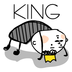 [LINEスタンプ] ひとりぼっちな王様の画像（メイン）