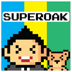 [LINEスタンプ] SUPEROAK - THE PIXEL (Japanese Ver.)
