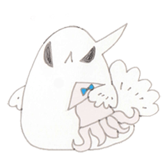 [LINEスタンプ] 闘魚な小生意気・白ベタちゃんスタンプ