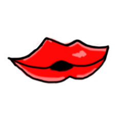 [LINEスタンプ] 唇キスマークの画像（メイン）