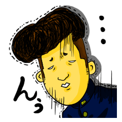 [LINEスタンプ] 先輩と後輩