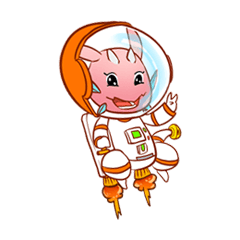 [LINEスタンプ] Dragie in the space