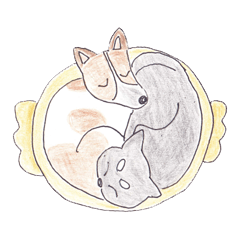 [LINEスタンプ] しづくとケイちゃん