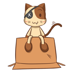 [LINEスタンプ] Maggie in the box