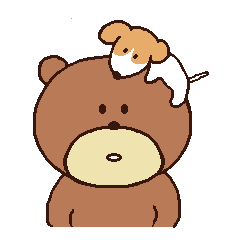 [LINEスタンプ] ぼく、くまちん