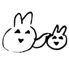 [LINEスタンプ] マスカレード顔のうさぎ