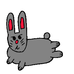 [LINEスタンプ] ネズミじゃないよ、ウサギだよ。