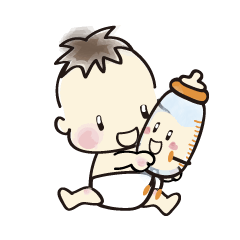 [LINEスタンプ] 哺乳瓶のびん君