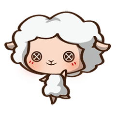 [LINEスタンプ] Button Sheep