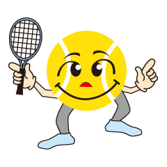 [LINEスタンプ] テニスをする人 2