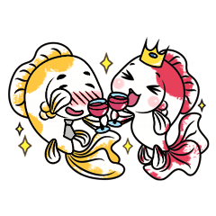 [LINEスタンプ] goof goldfish