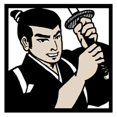 [LINEスタンプ] 武士の一言