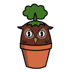 [LINEスタンプ] Pot Owl